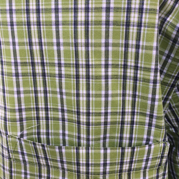 Cherokee Sz L Cotton Plaid Men Shirt - Picture 4 of 8